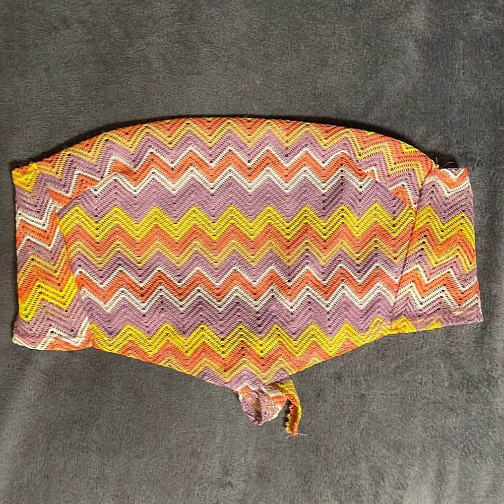 rue21 Strapless Tie Back Bandeau Top
